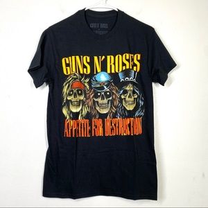 GUNS N ROSES Retro Vintage Band Tee Appetite for Destruction Streetwear 90s